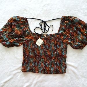 FREE PEOPLE Back on Top Cropped Top--S